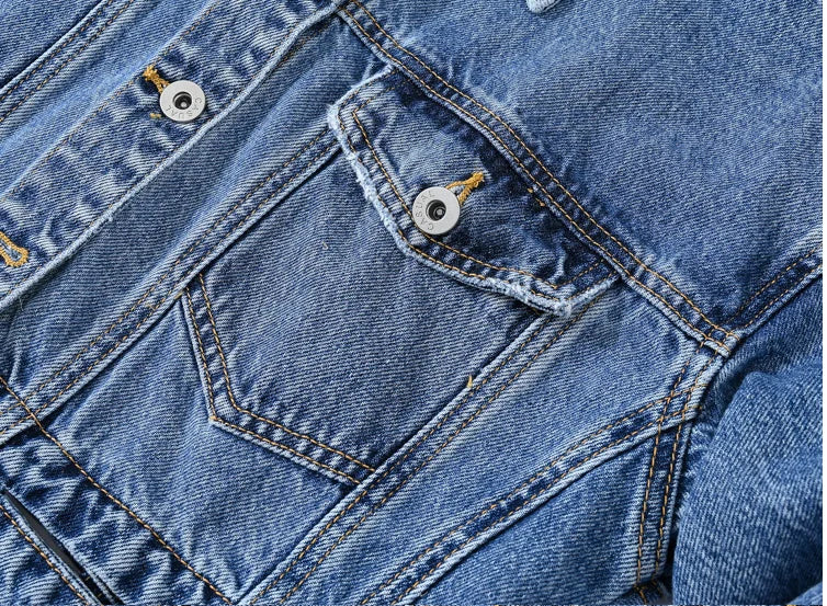 High Waisted Streetwear Denim Jacket