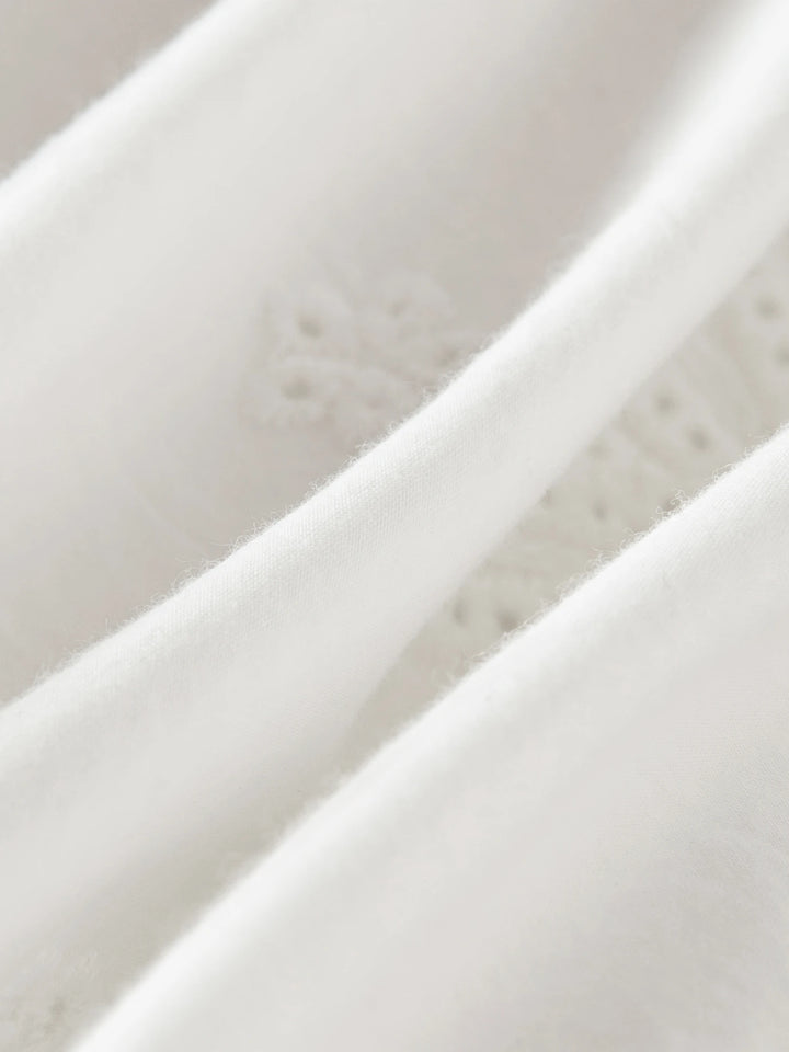 Stunning Wide Leg Cotton Lace Pants