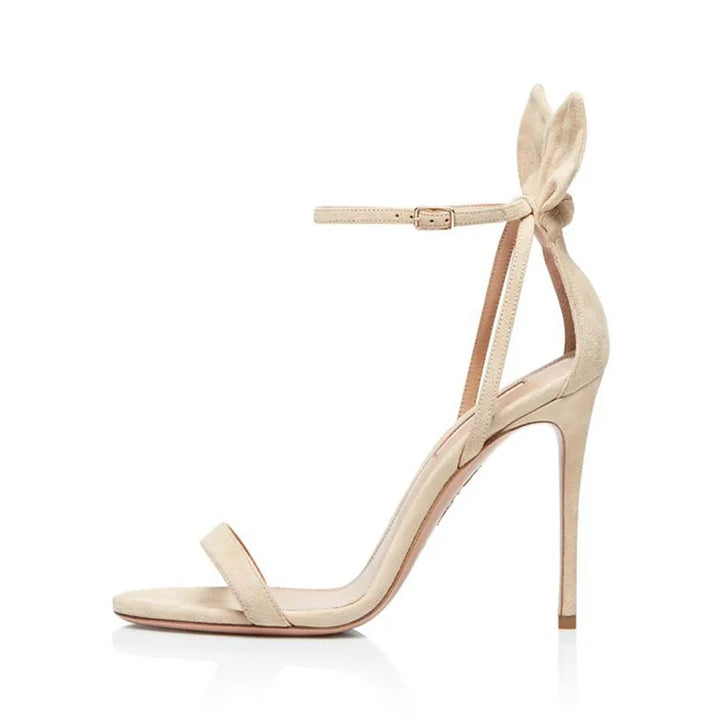 Classic Bowknot Thin Heigh Heel Sandals