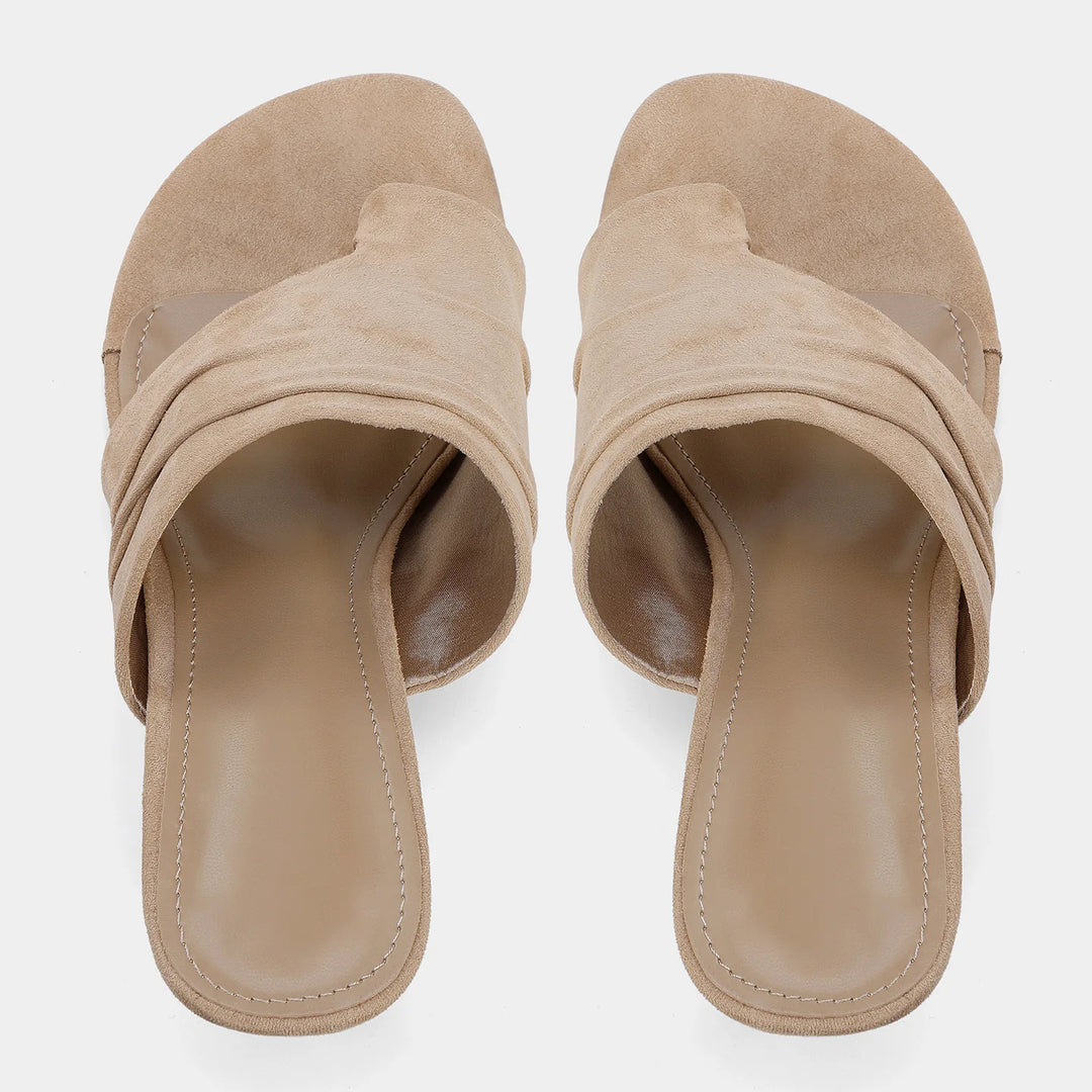 Stunning Clip Toe Pleated Sandals