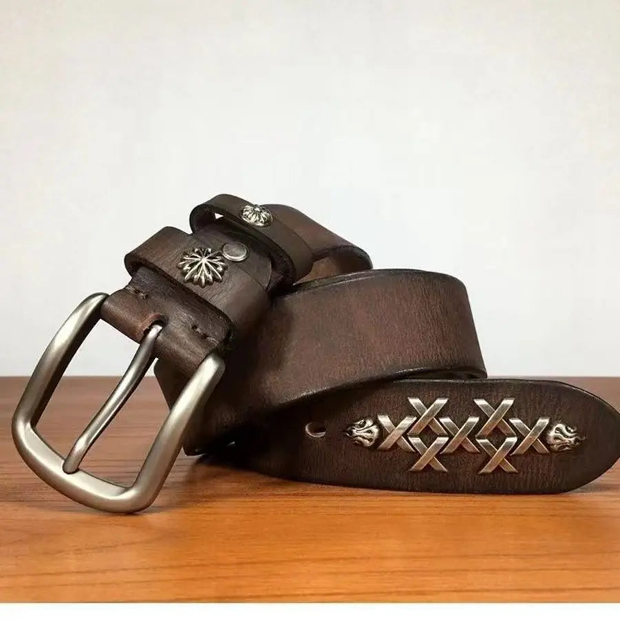 Genuine Cowhide Leather Casual Wear Belt