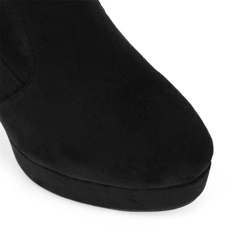 Stunning Zipper Catwalk Ankle Booties