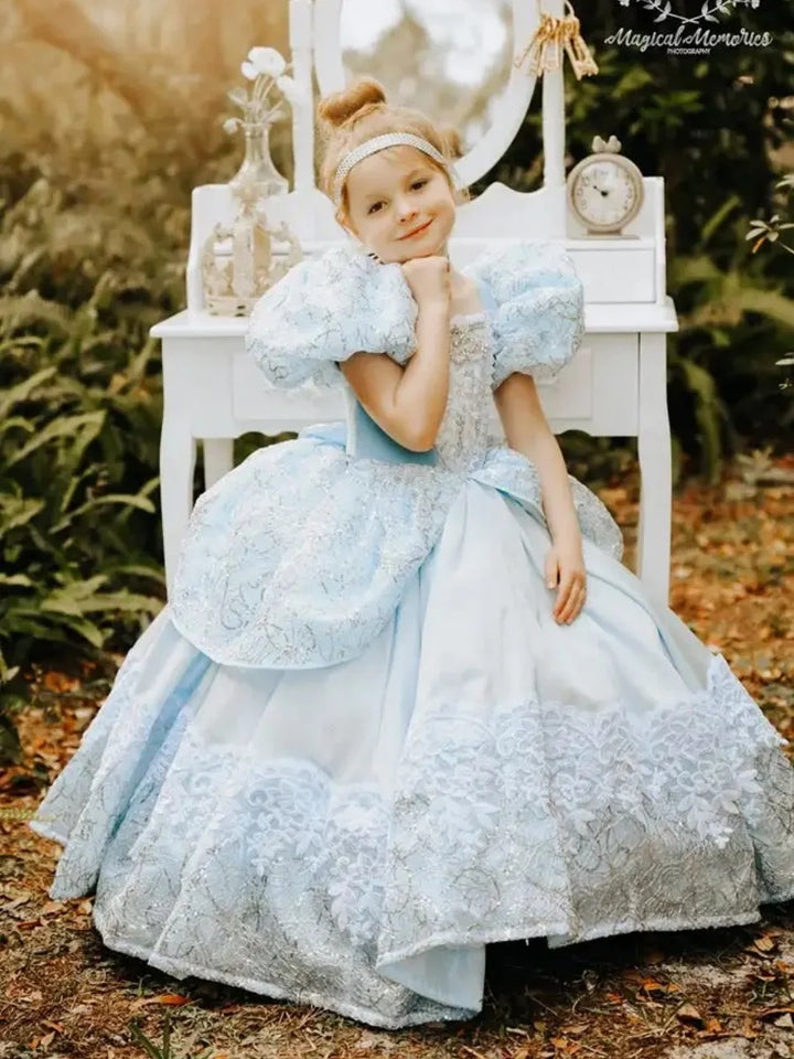 Alluring Floor-Length Little Princess Gown