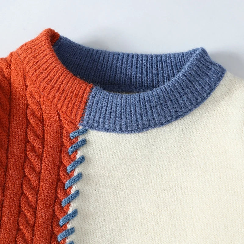 Round-neck Pullover Sweater