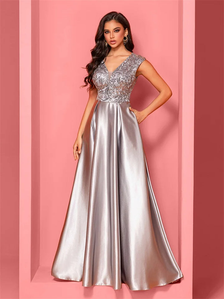 Sophisticated Floor-Length Evening Gown