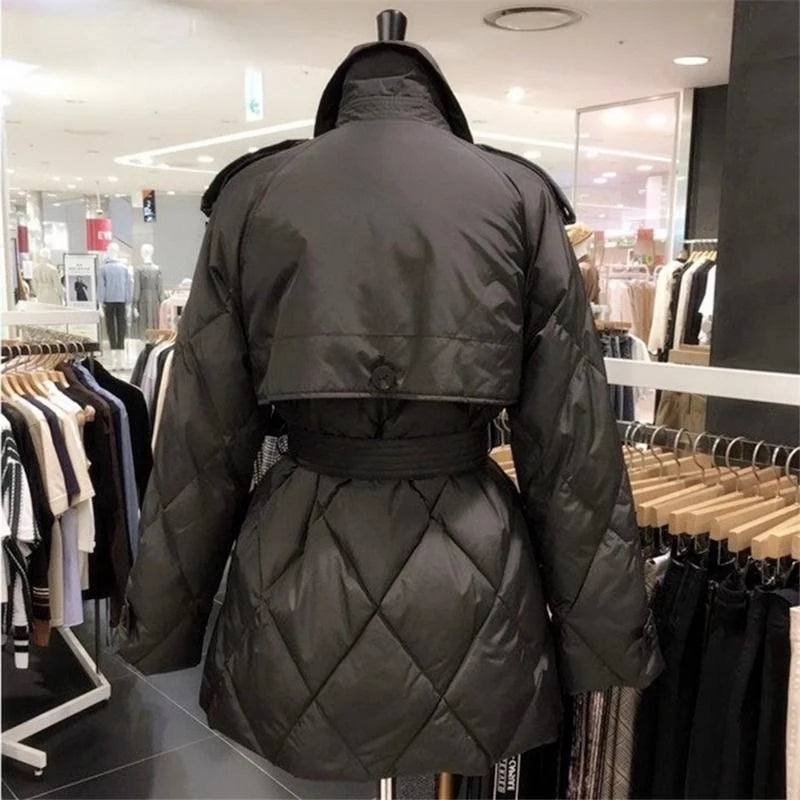 Premium Slim Fit White Duck Down Jacket