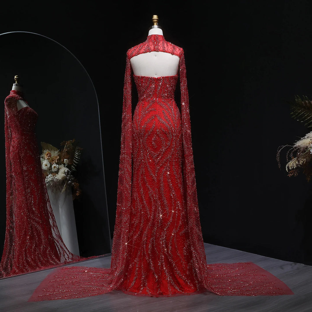 Exquisite Beaded Arabic Night Dress