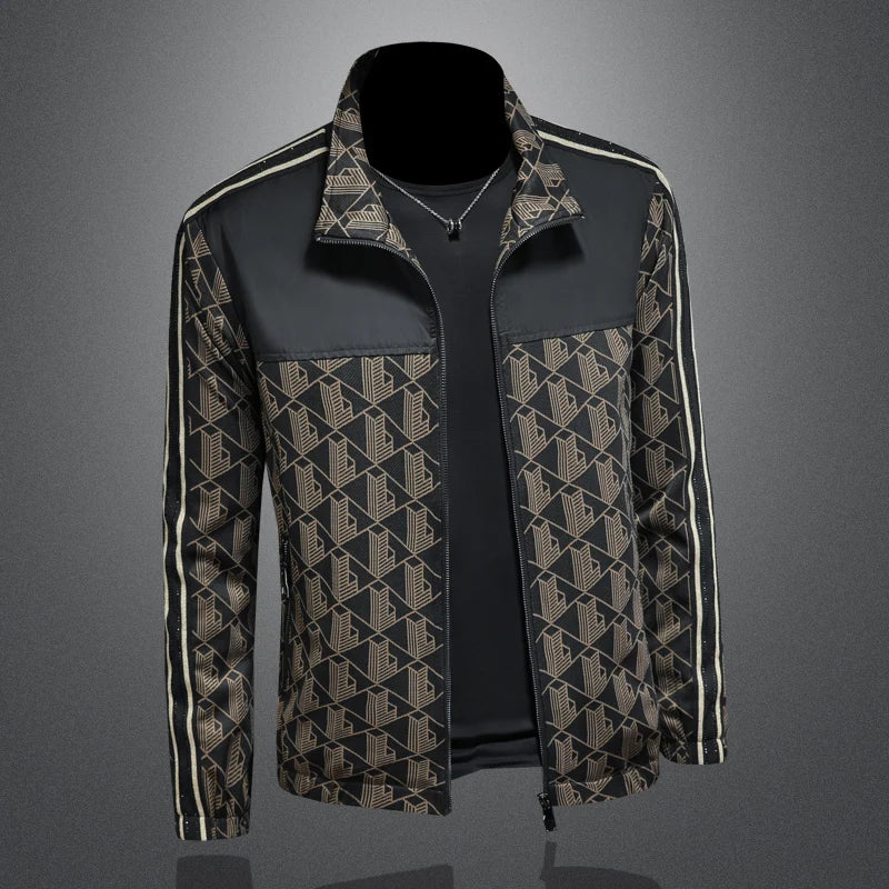 Luxury Stand Collar Slim Fit Jacket