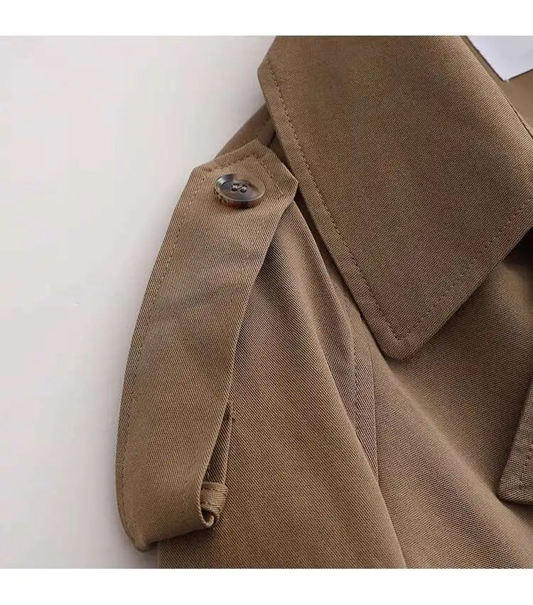 Stylish Cropped Short Trench Coat