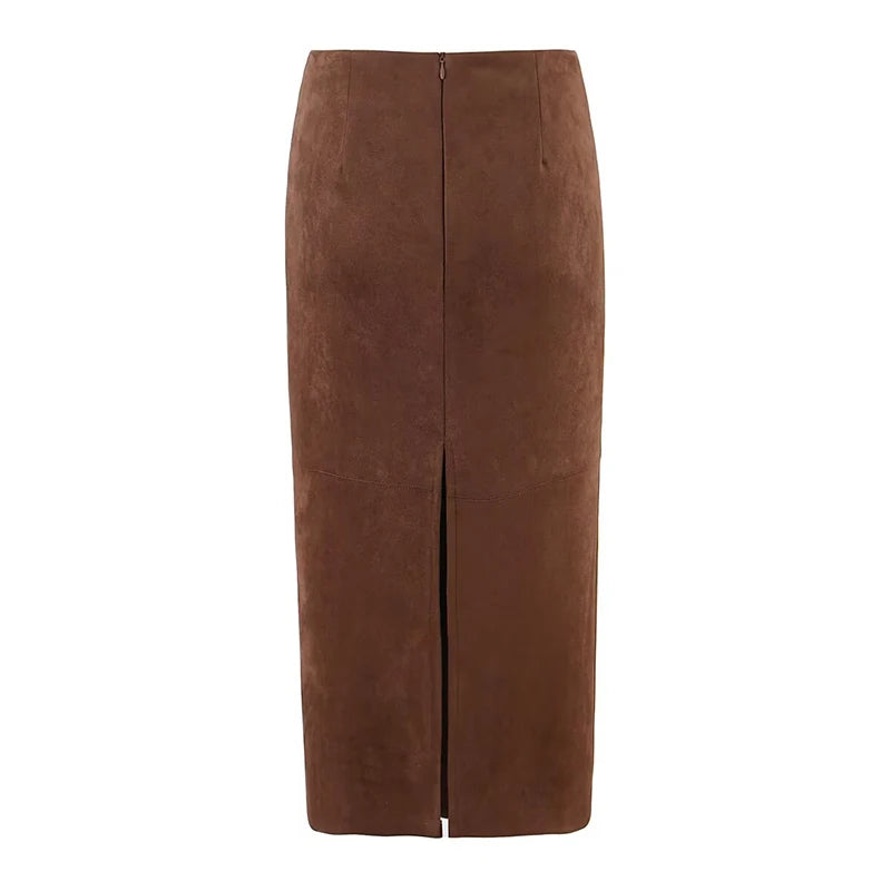 Luxury Hem Slit Pencil Skirt
