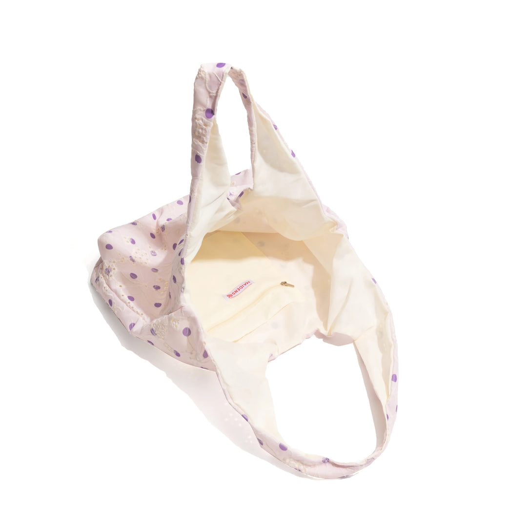 Elegant Lace Embroidery Hobo Bag