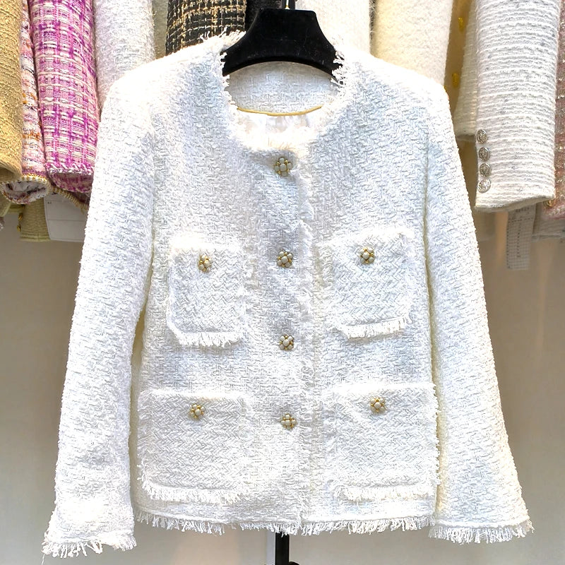 High-End Luxe Tweed Jacket