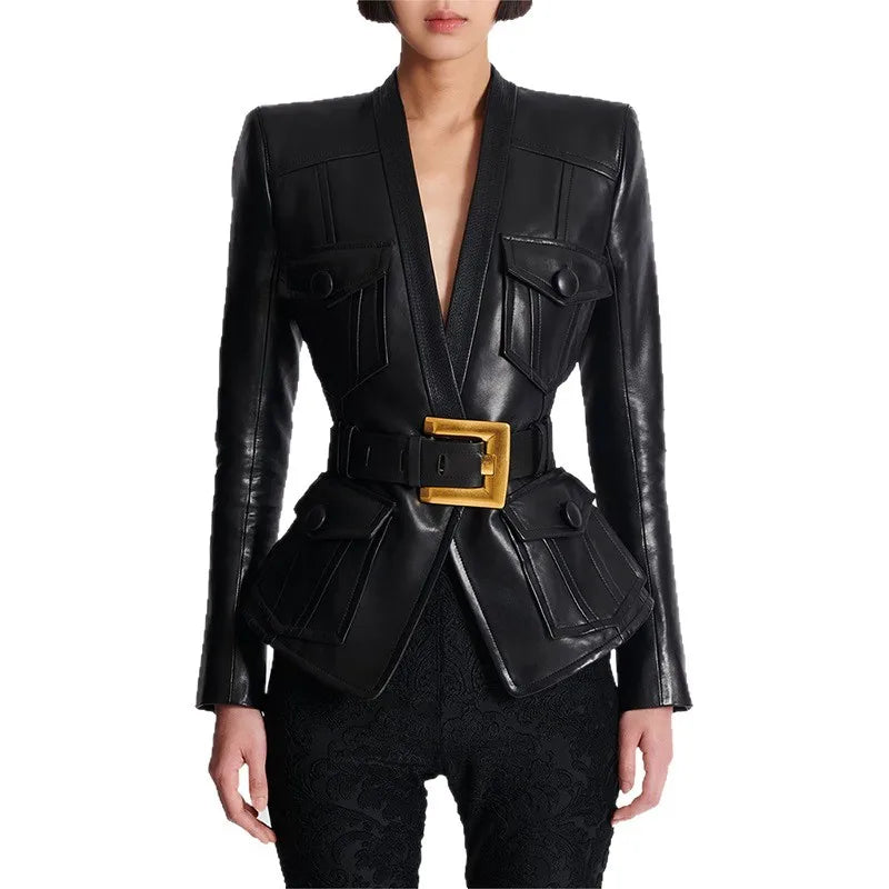 Premium Belted Slim Fit Coat