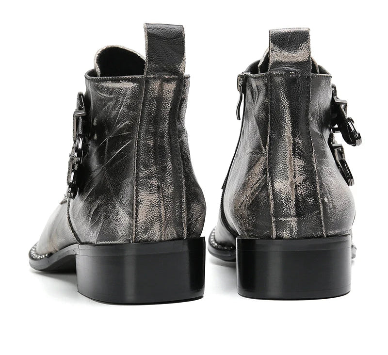 Double Buckle Cowboy Boots