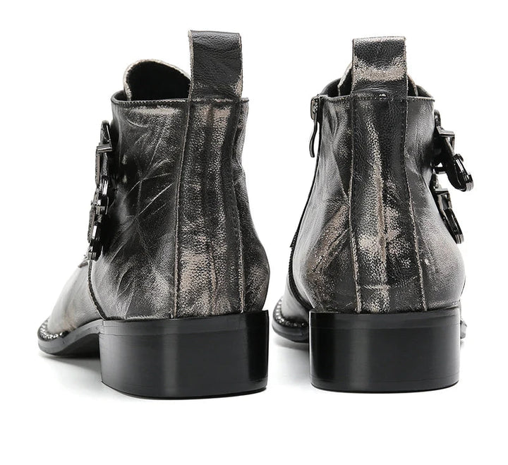 Double Buckle Cowboy Boots