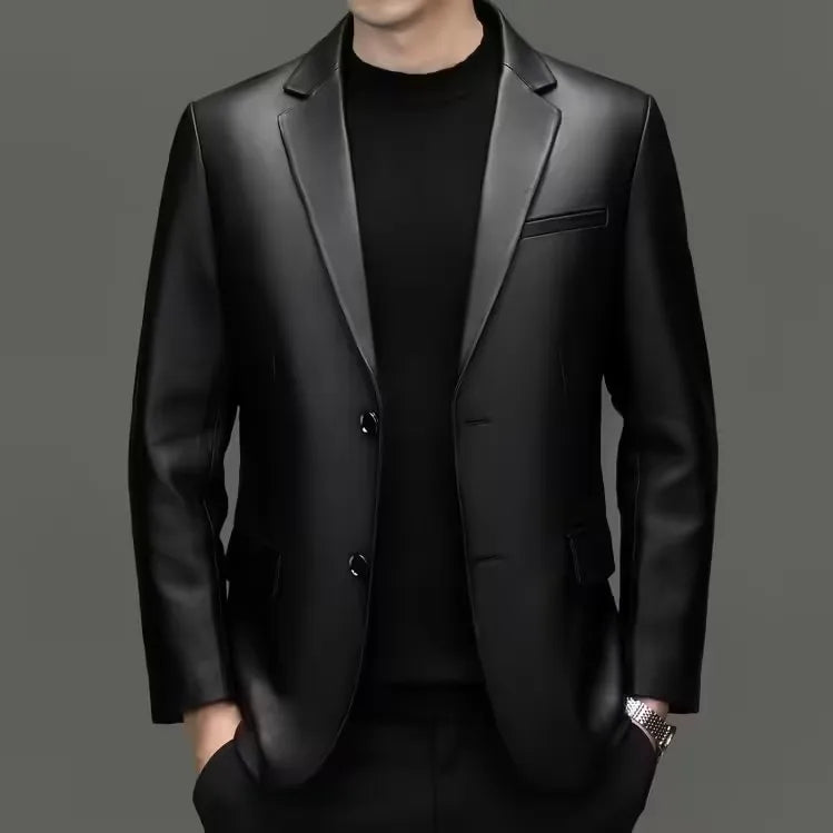 Premium Soft Sheepskin Leather Blazer