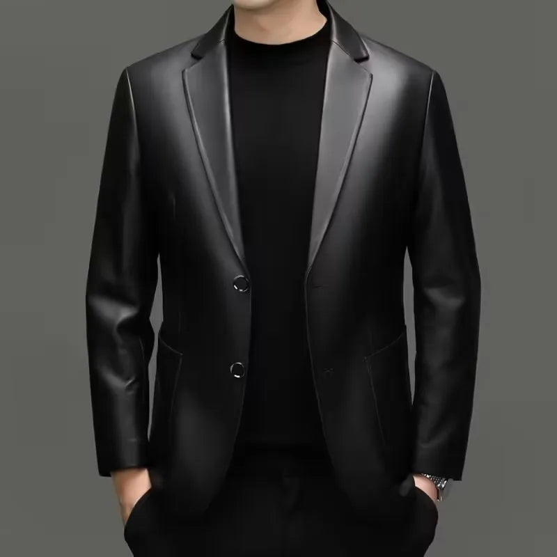 Premium Soft Sheepskin Leather Blazer