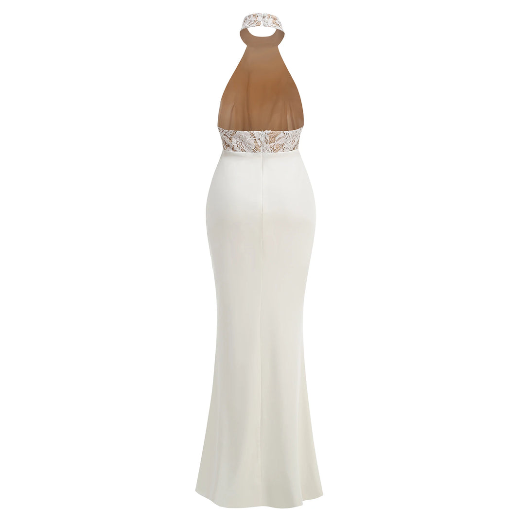 Luxury Halter Neck Evening Party Dress