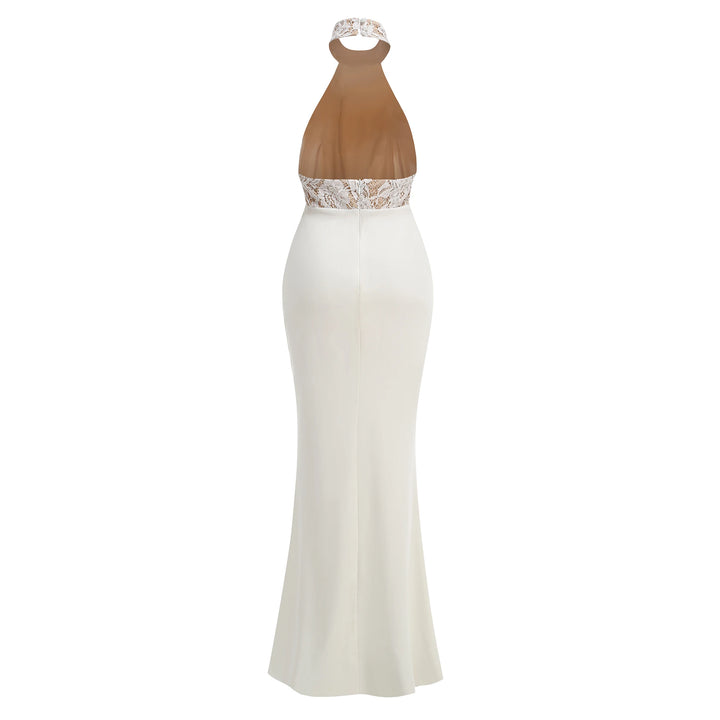 Luxury Halter Neck Evening Party Dress