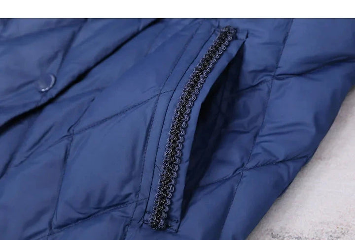 Fashionable Puffer Padded Long Down Jacket