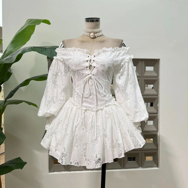 Effortless Ruffles Backless Mini Dress