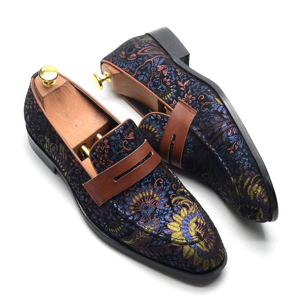 Applique Banquet Penny Loafers