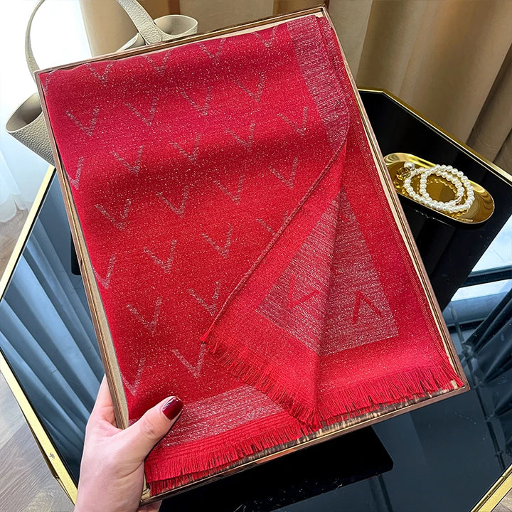 Elegant Silk Blend Shawl Wrap Headscarf