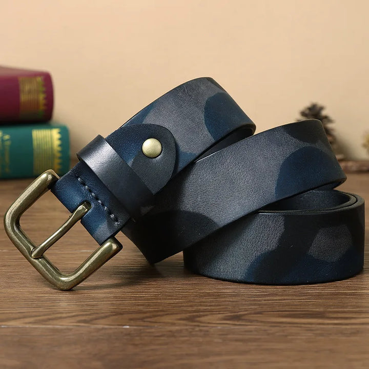 Premium Camouflage Leather Belt