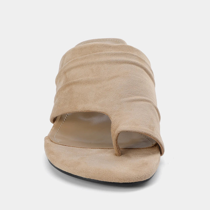 Stunning Clip Toe Pleated Sandals