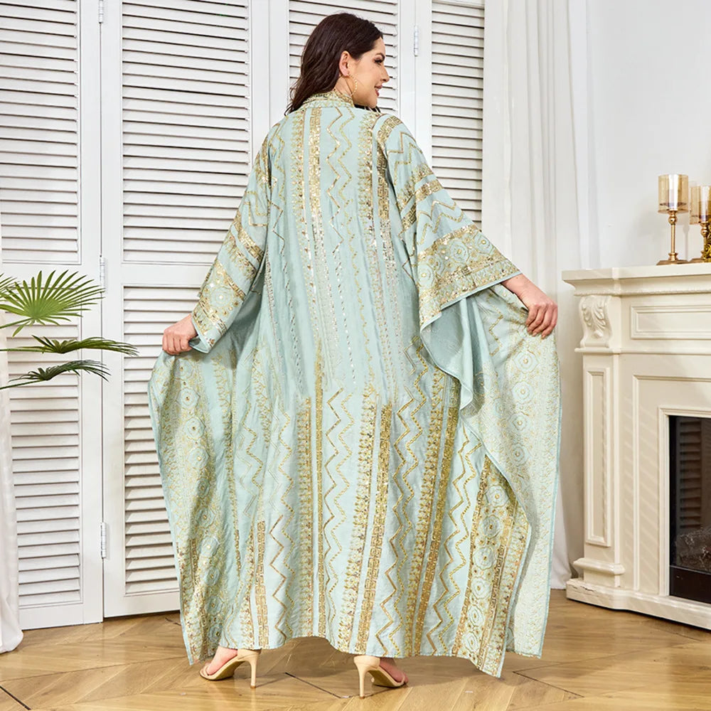 Luxury Gold Bead Jalabiya Dress