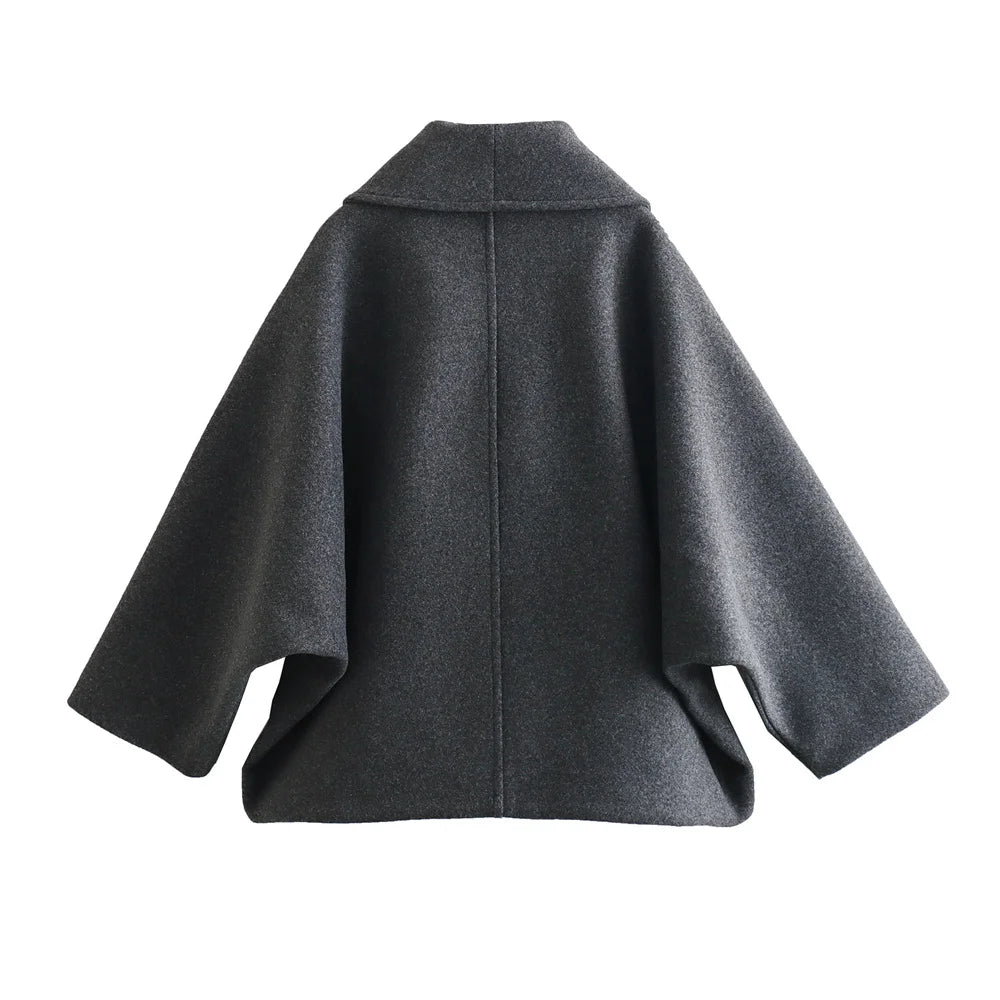 Luxury Double-breasted Loose Coat