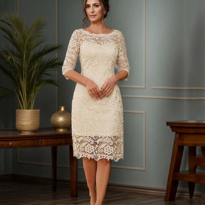 Luxury Tea-Length Formal Gown