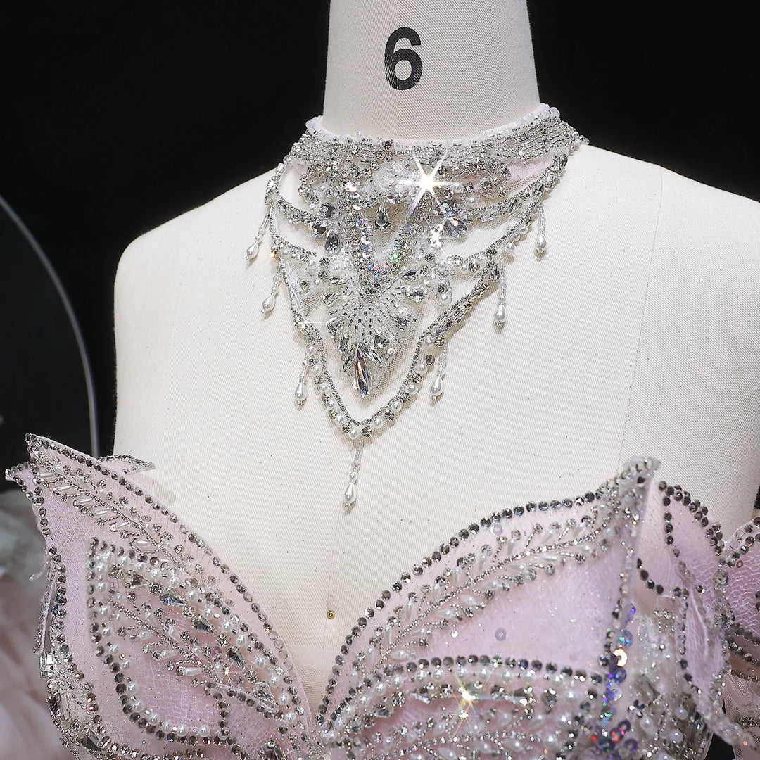 Light Luxury Crystal Wedding Dress