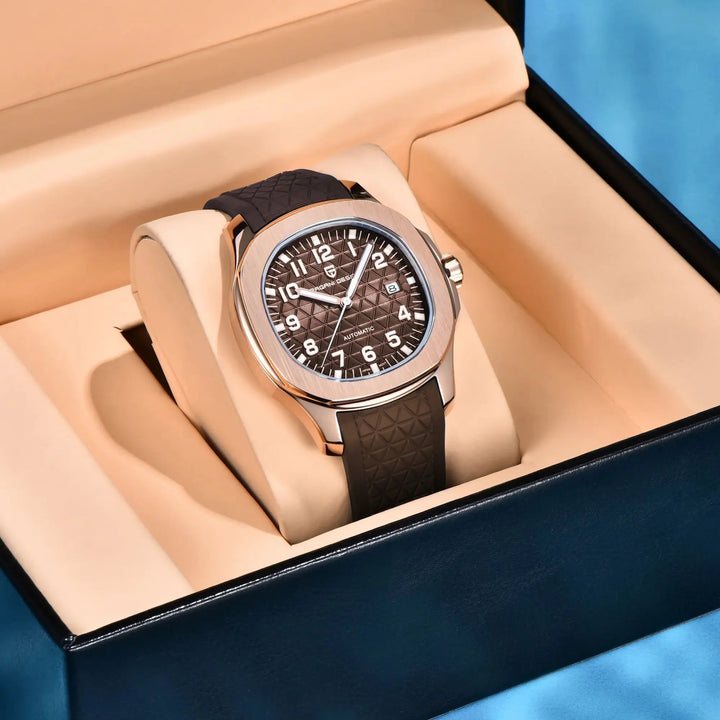 Refined Barrel Dial Mechanical Wristwatch