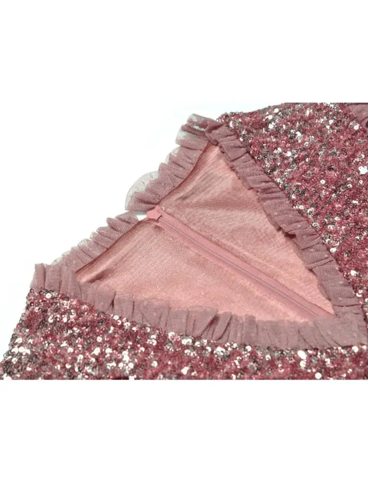 Fabulous Ruffles Cake Hem Evening Dress