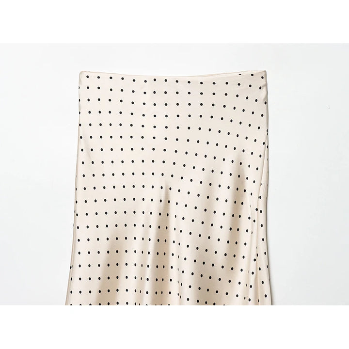Fashionable Asymmetric Polka Dots Skirt
