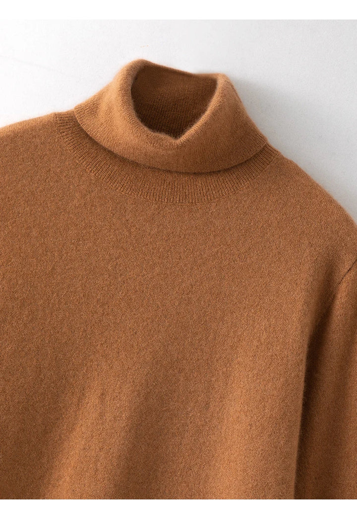 Long Turtleneck Knitwear Tops