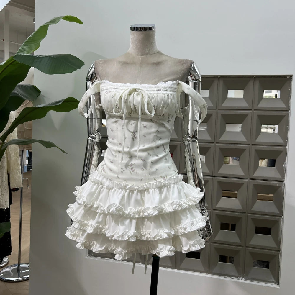 Luxury Two-Piece Youthful Girls Skirt Set