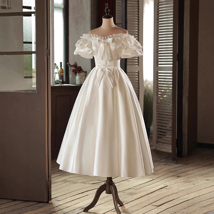 Puff Serene Rose Detail Bridal Gown