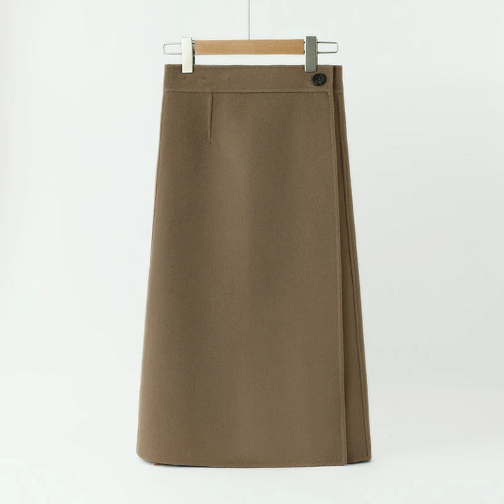 Stunning Double-Sided Cashmere Skirt