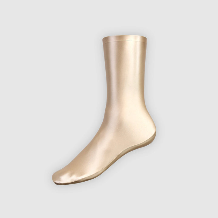 Luxury Glossy Satin High Tube Socks