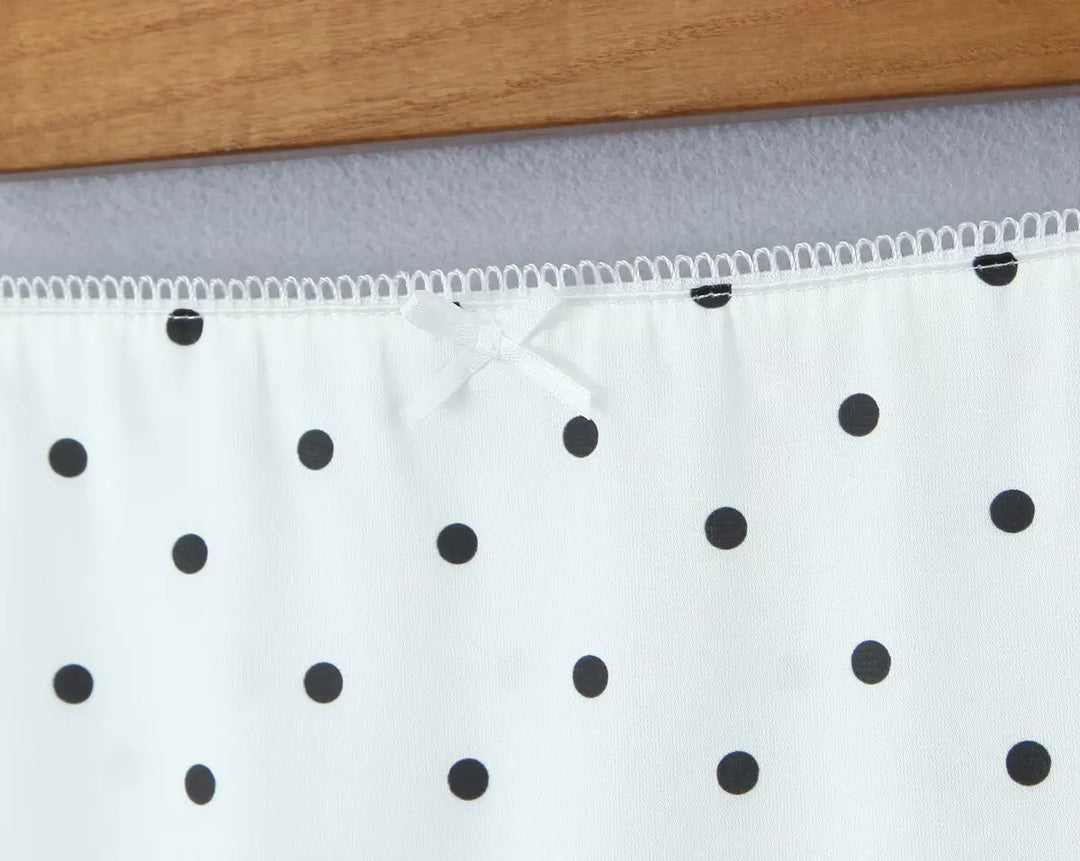 Embellished Polka Dots Knee Length Skirt