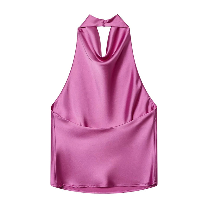 Luxury Sleeveless Halter Top