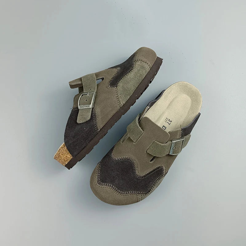 Lovely Leather Cork Mules