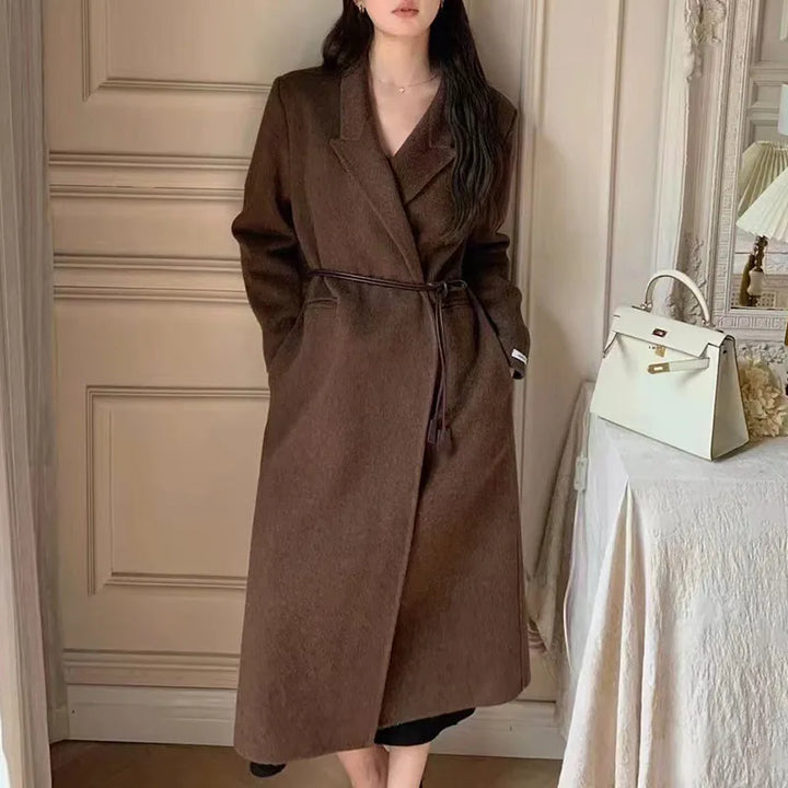 Classic Belt Women's Cashmere Coat