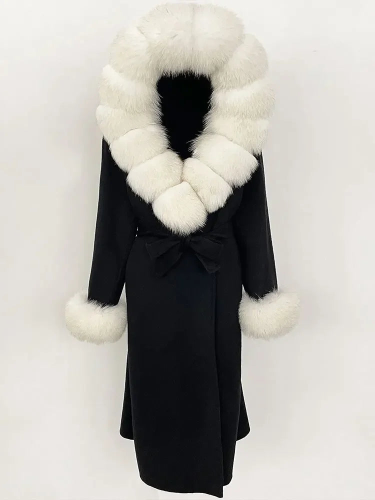 Elegant Warm Wool Blend Overcoat