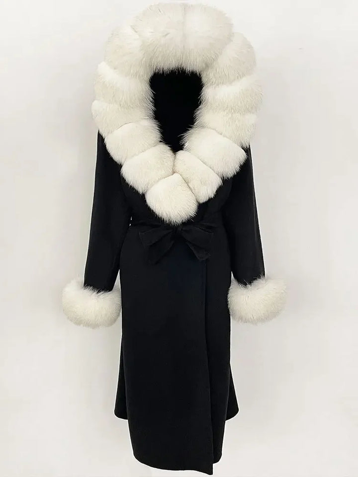 Elegant Warm Wool Blend Overcoat