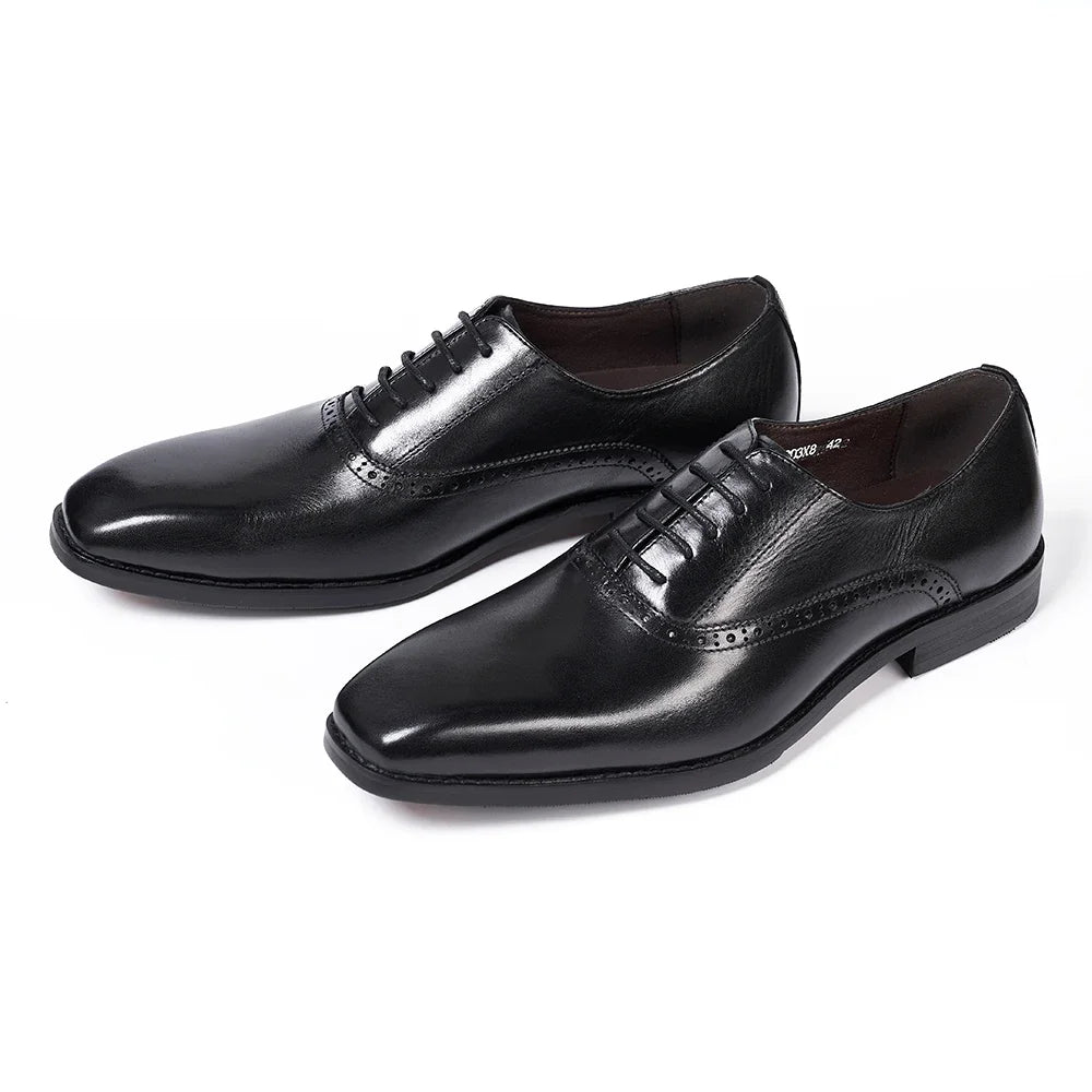 Refined Plain Toe Oxford Shoes