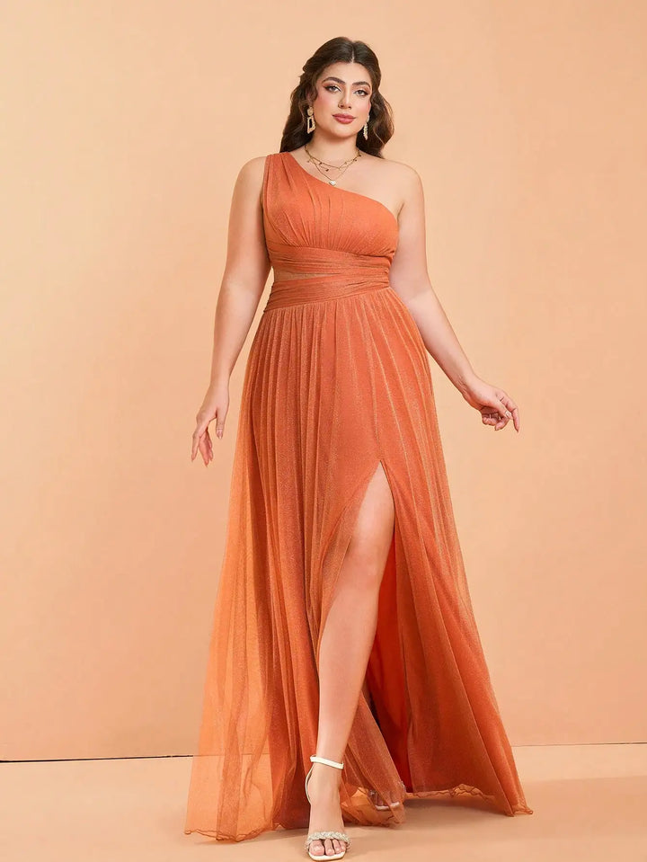 Charming One Shoulder Formal Gown