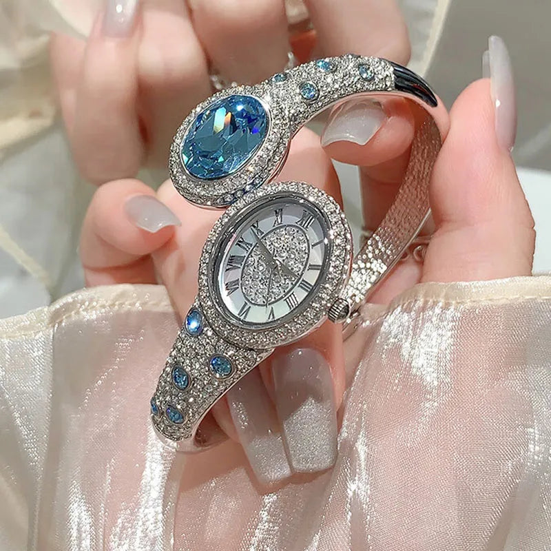 Luxury Crystal Quartz Watch